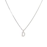 Collana Dilvdò Letters in Argento Zircone CLDBD